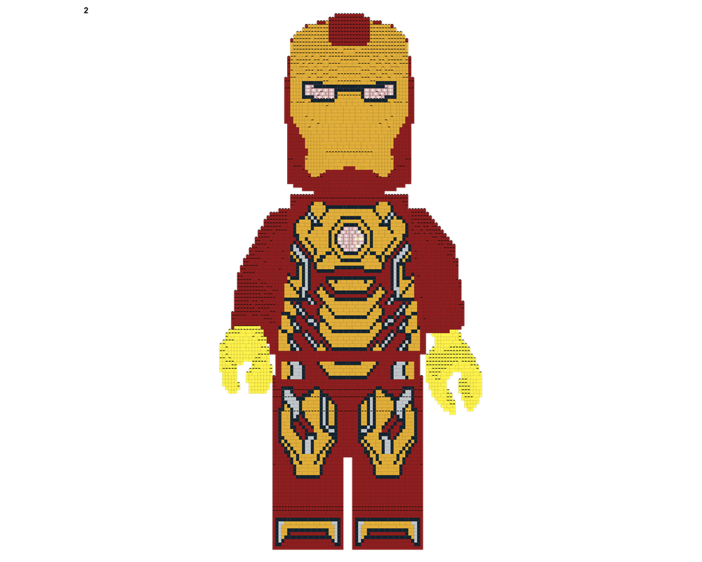 iron man minifigure instructions