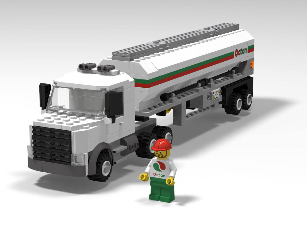 LEGO MOC Octan Tanker Truck Rebrickable - with LEGO