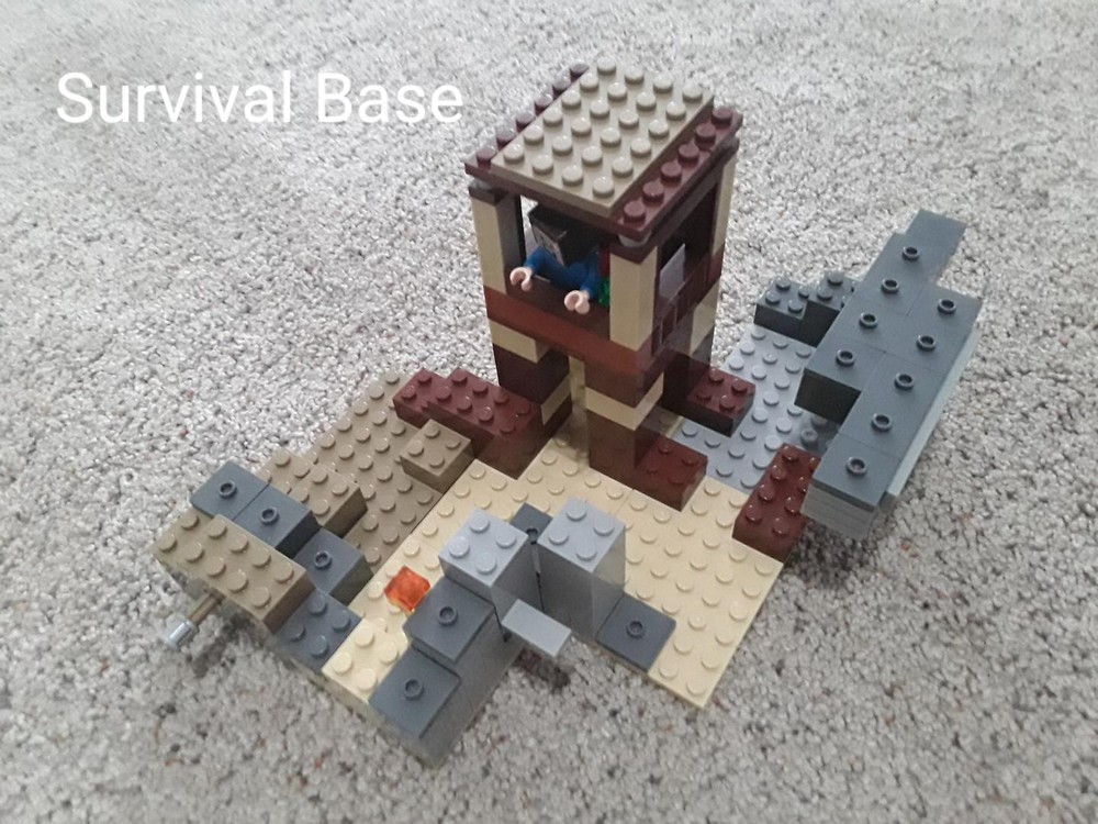 LEGO MOC-28292 Survival Base by Noob Builds Lego | Rebrickable - Build ...