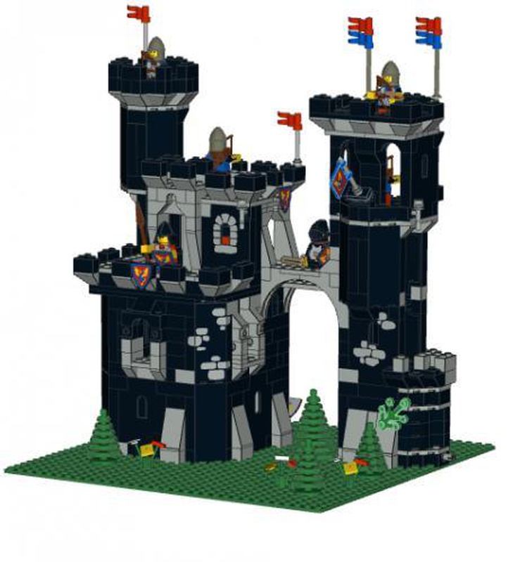 LEGO 6085 Black Monarch's Castle - COMPLETO Ottimo USATO (LEGGI!) #anni90