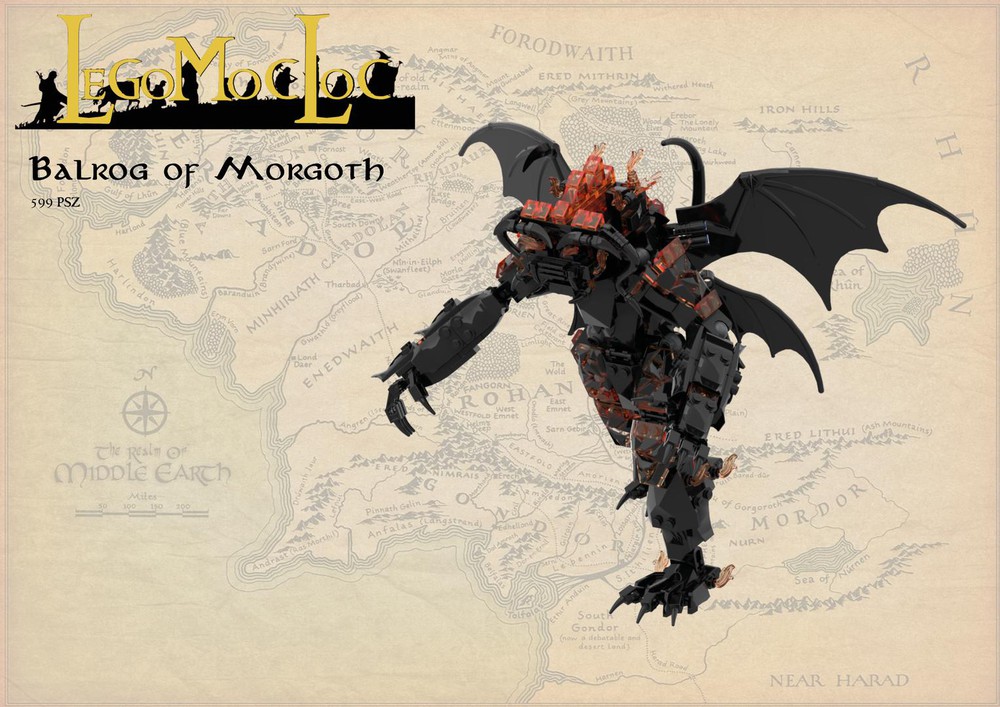 LEGO MOC Balrog of Morgoth by LegoMocLoc | Rebrickable - with LEGO