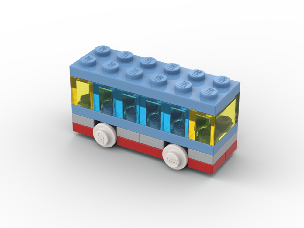 LEGO MOC Microscale Bus by agent001 | Rebrickable - Build with LEGO