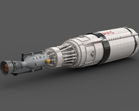 Reusable Nuclear Shuttle (1:110 Saturn V scale)
