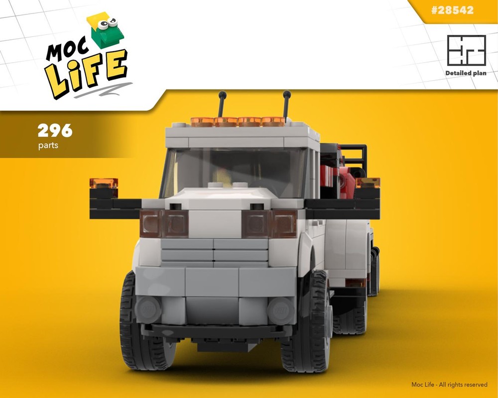 LEGO MOC-28542 Ram 3500 quad cab dually with gooseneck trailer and ...
