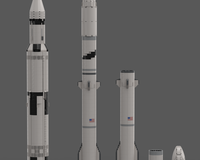 Blue Origin New Glenn (1:110 Saturn V scale)