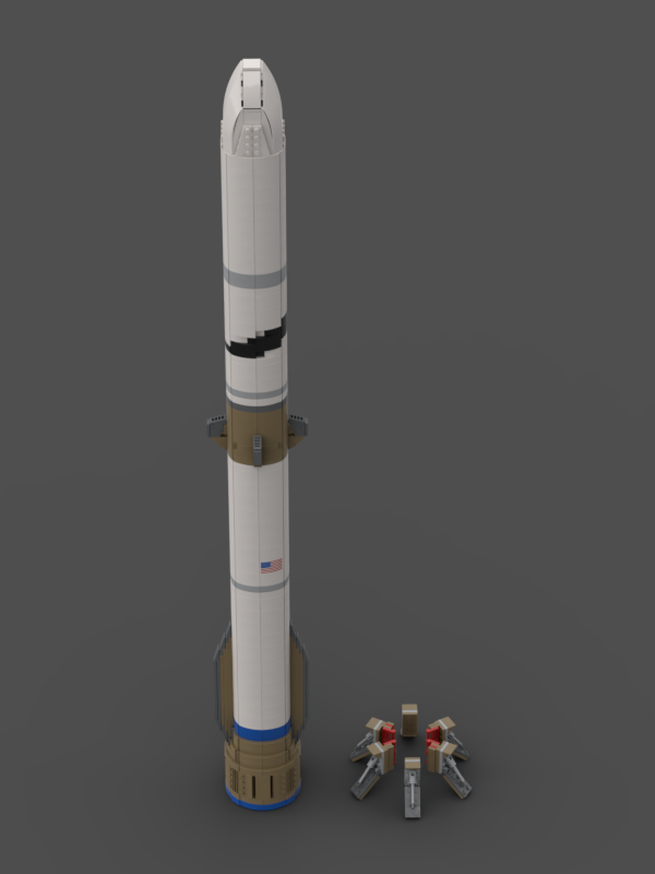 LEGO MOC-28692 Blue Origin New Glenn (1:110 Saturn V scale) by