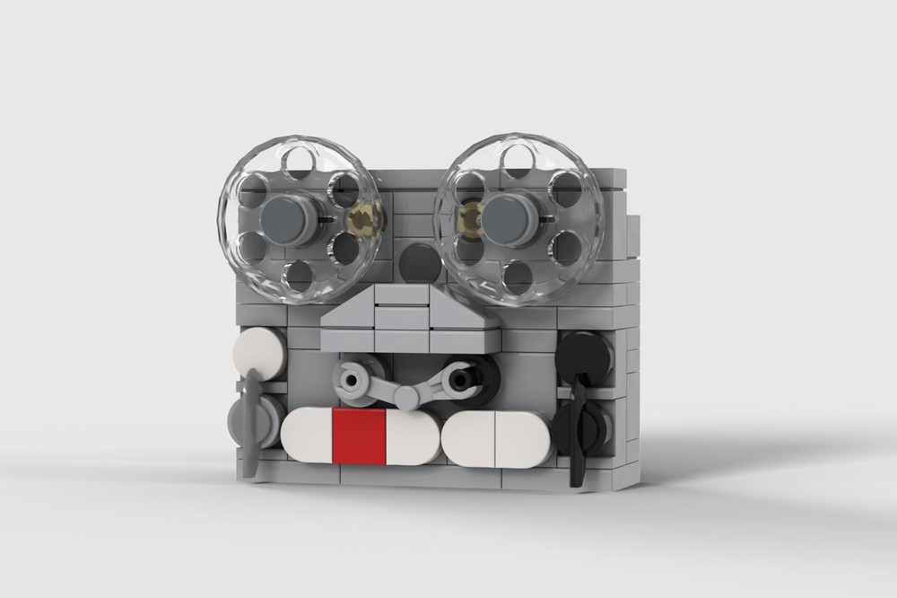 LEGO MOC Reel to Reel Tape Player by timeremembered