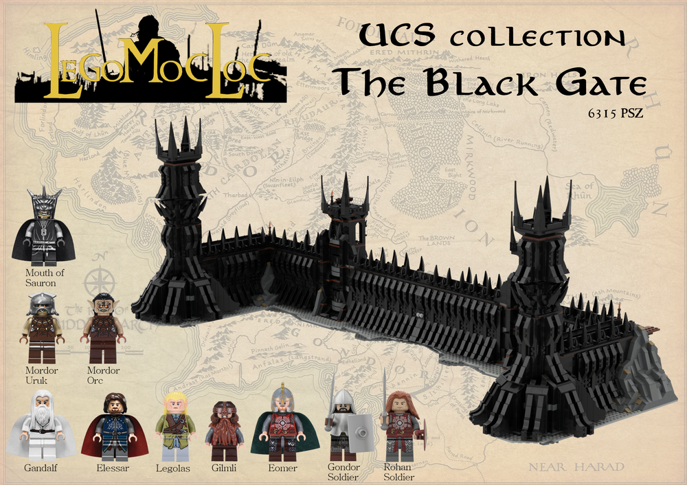 LEGO MOC-28802 UCS The Black Gate of Mordor (The Hobbit ... - 1000 x 706 png 1139kB