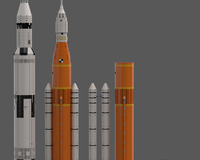 NASA Space Launch System Artemis SLS Block 1 (1:110 Saturn V scale)