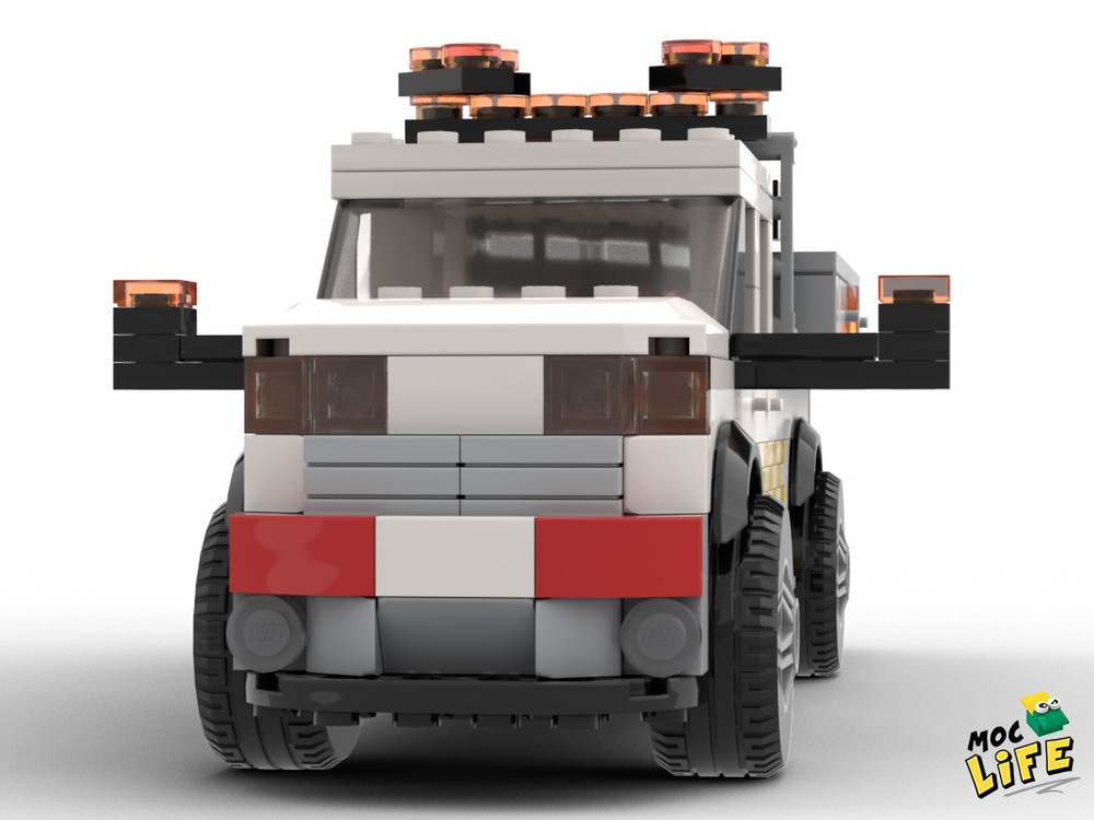 LEGO MOC Ram 1500 long bed quad cab roadside service truck by MocLife ...