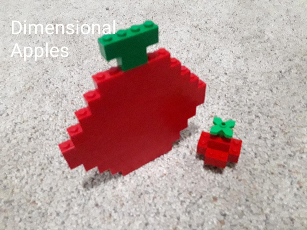 LEGO MOC Dimensional Apples by Noob Builds Lego | Rebrickable - Build ...