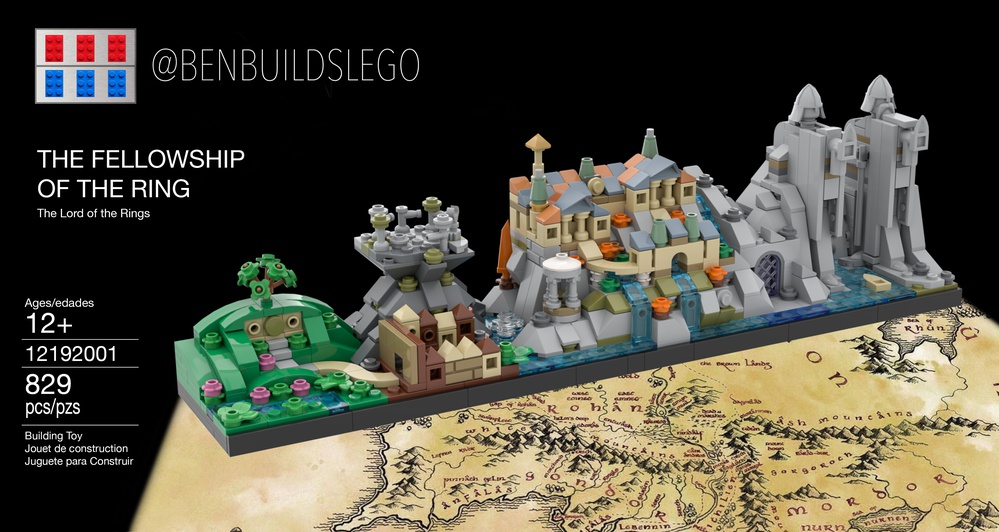 LEGO MOC The Lօrd of the Rings: The Fellowship of the Ring by benbuildslego | - Build with LEGO