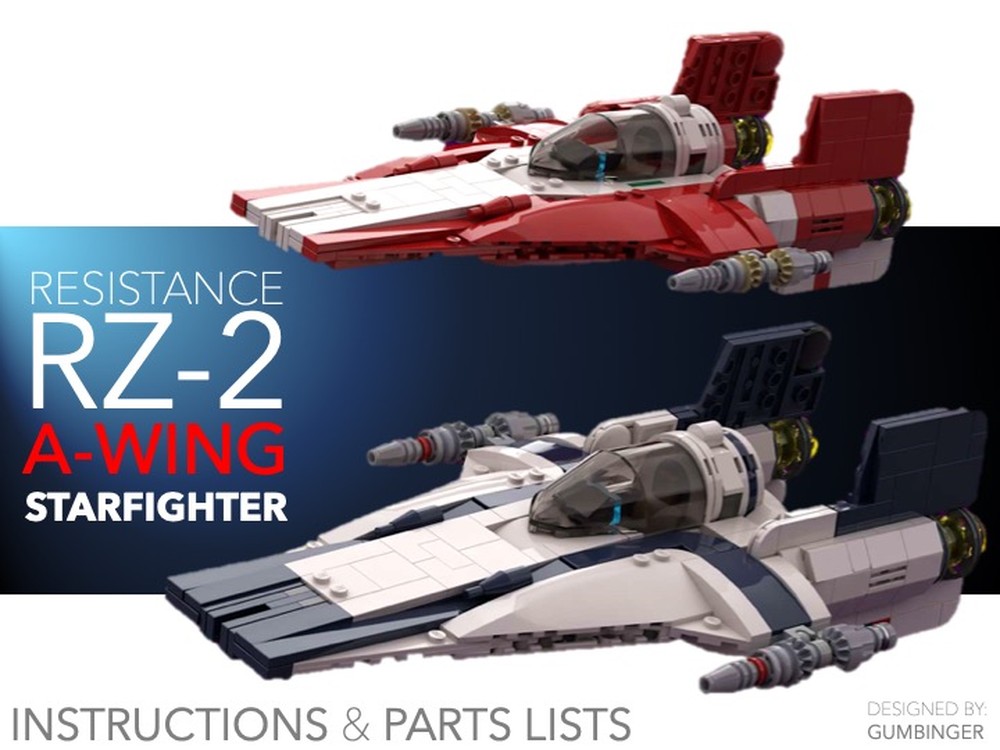 LEGO MOC Resistance RZ-2 A-Wing by Gumbinger | Rebrickable - Build with ...