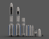 ESA Arianespace Ariane 6 (1:110 Saturn V scale)