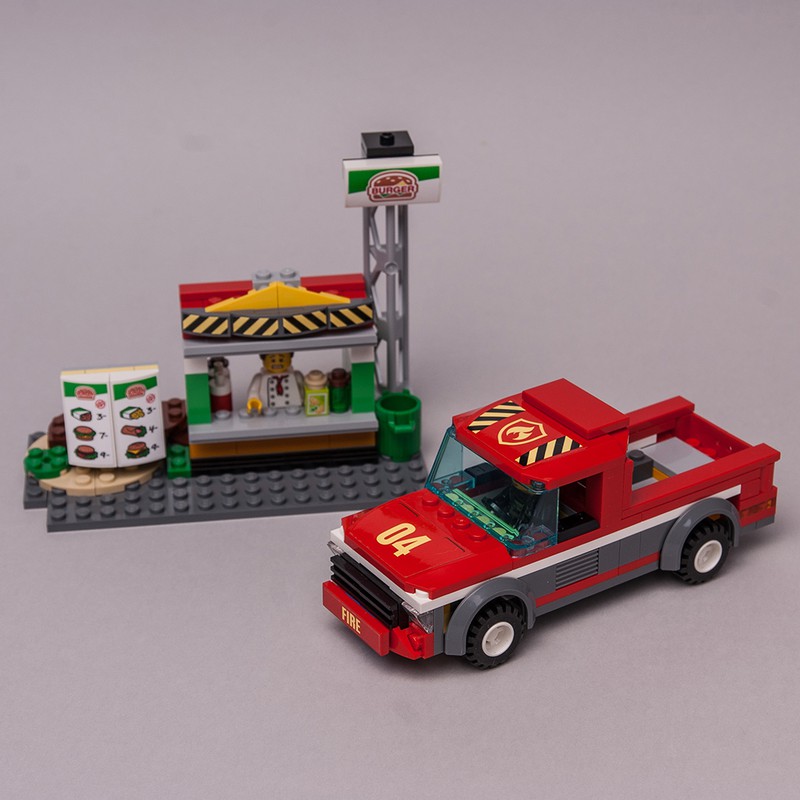 hektar Etablering Sanctuary LEGO MOC 60214 Pickup & Street food kiosk by Keep On Bricking | Rebrickable  - Build with LEGO