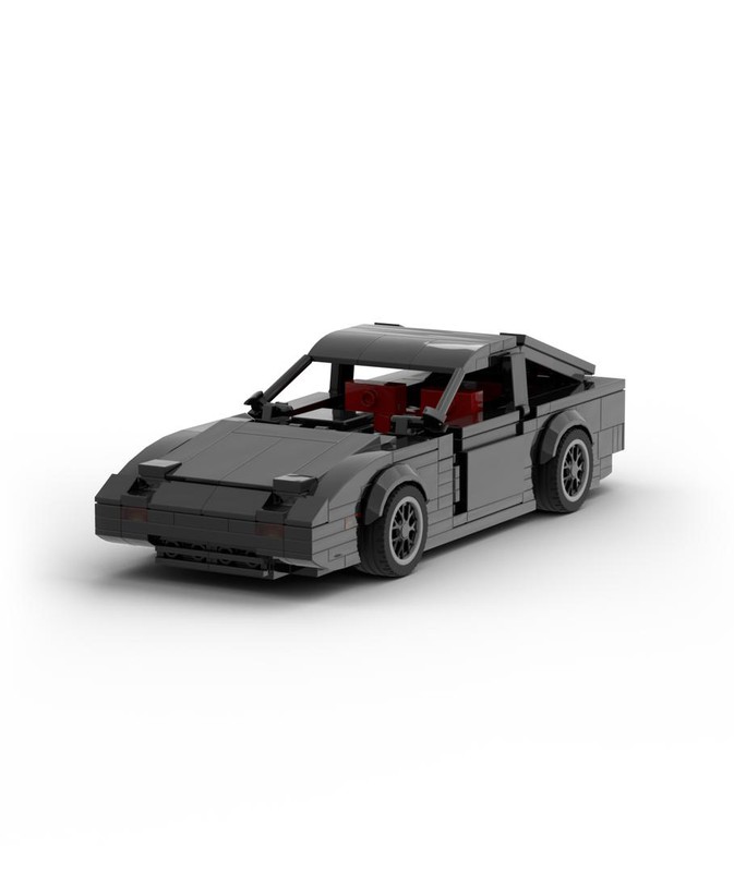 Lego Moc 29500 Inspired By Nissan 300zx Z31 Black With Red