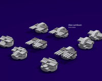 Octuple Barbette Turbolaser for LEGO ISD (75252)