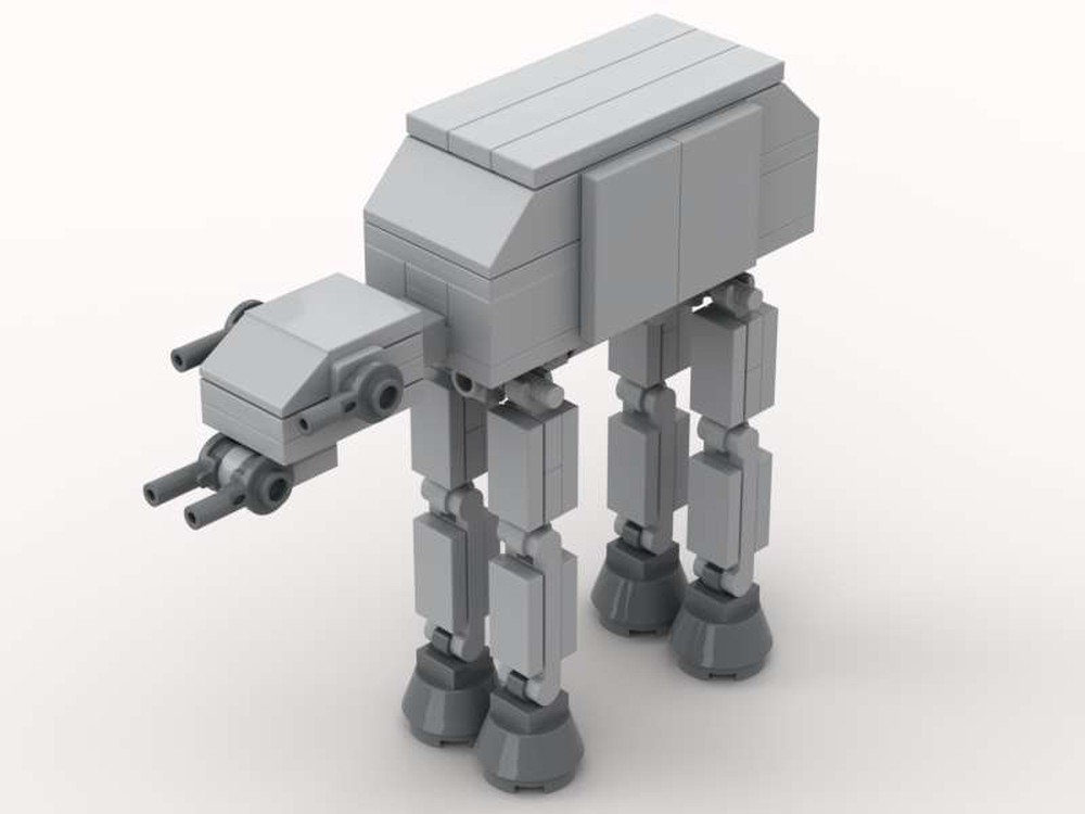 LEGO MOC micro scale AT-AT by Lego_things_and_stuff