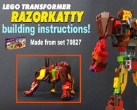 Transformer Razorkatty from set 70287 Ultrakatty and Warrior Lucy