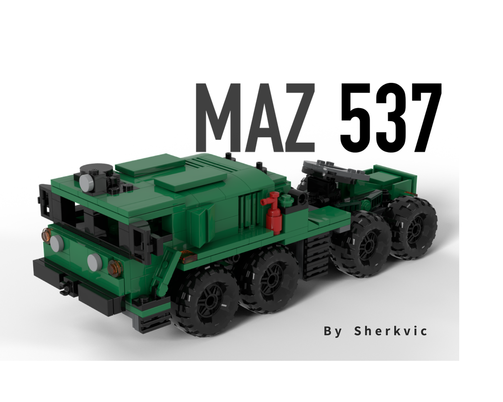 LEGO MOC MAZ537 heavyduty offroad truck by sherkvic Rebrickable