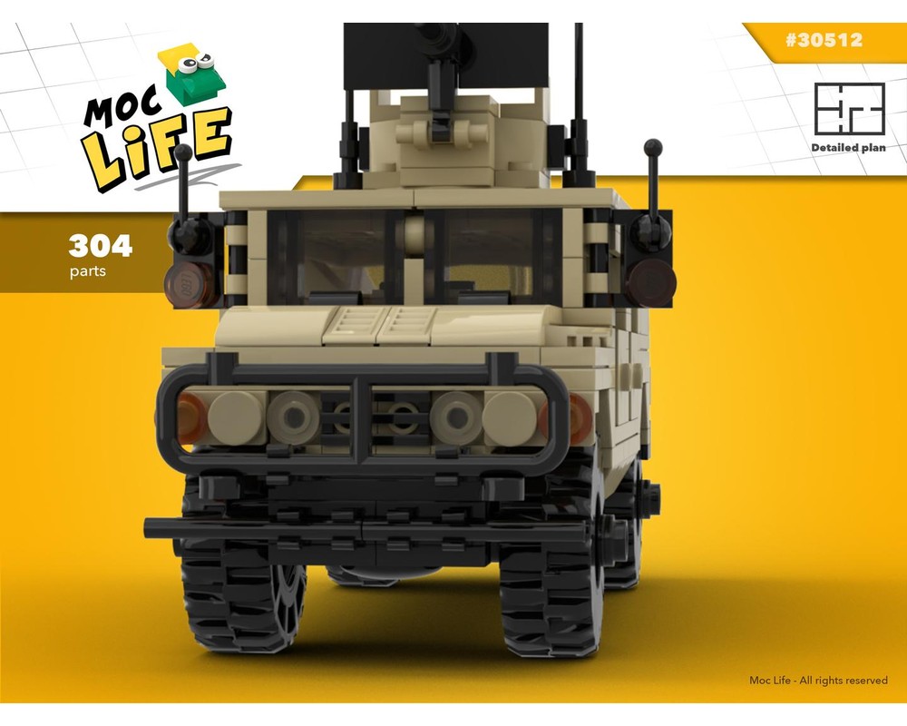 LEGO MOC Humvee by MocLife | Rebrickable - Build with LEGO
