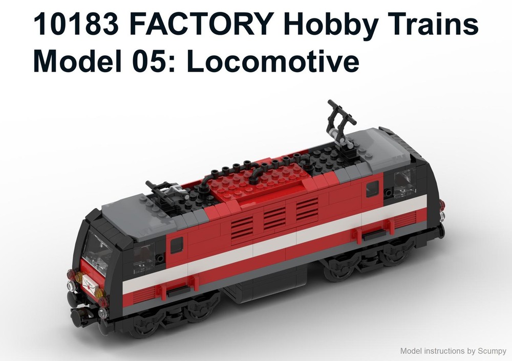 LEGO MOC 10183 Model 05: Locomotive by scumpy | Rebrickable - Build ...