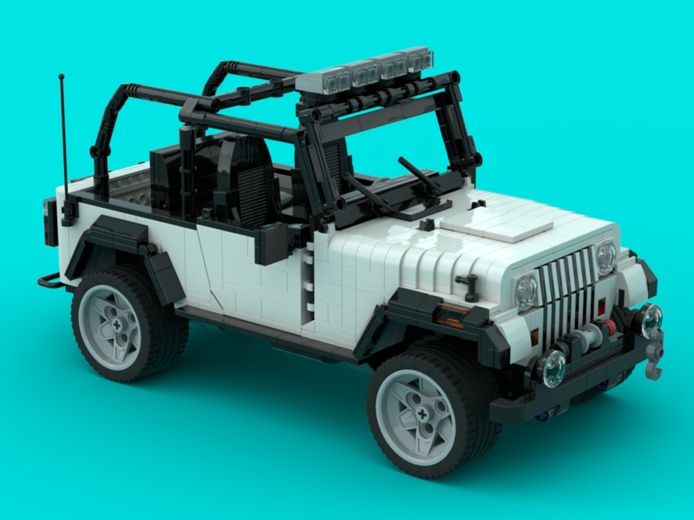 LEGO MOC Jeep Wrangler, Round Headlights, Off-road by Victaven |  Rebrickable - Build with LEGO