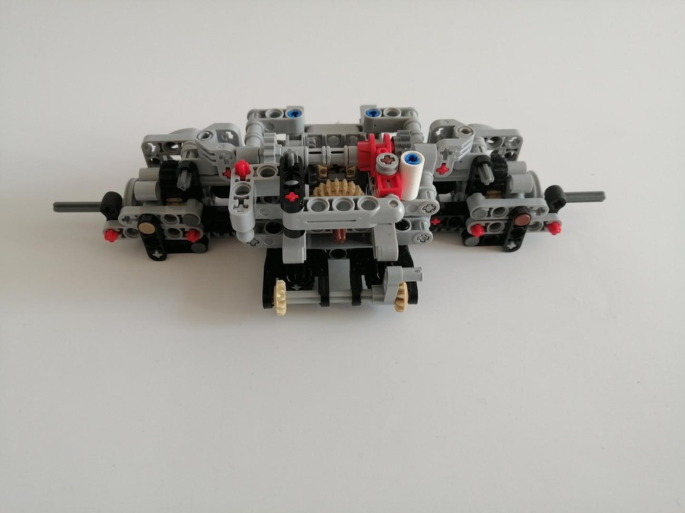 LEGO MOC Rear portal axle with disk brakes by B4 Rebrickable Build