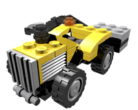 31014 Small tractor with mower crane