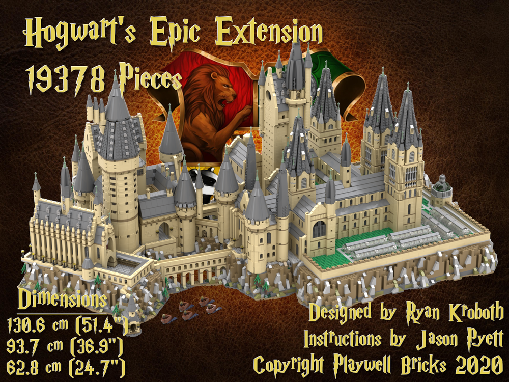 malt Vejhus Løsne LEGO MOC Remastered - Hogwart's Castle (71043) Epic Extension by Playwell  Bricks | Rebrickable - Build with LEGO