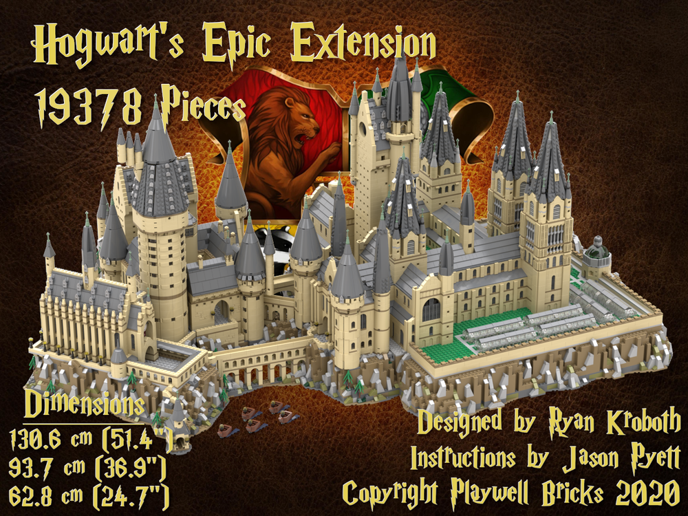 LEGO MOC Remastered - Hogwart's Castle (71043) Epic Extension by Playwell  Bricks