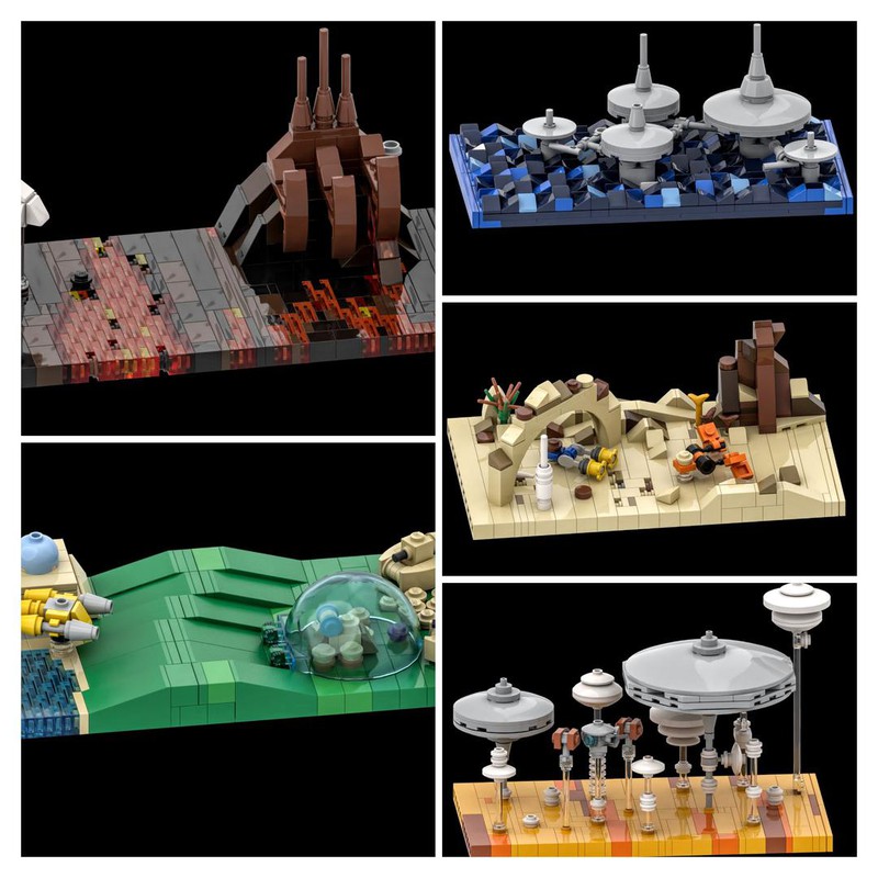 Star Wars Microscale Diorama  Lego star wars mini, Lego star wars, Star  wars