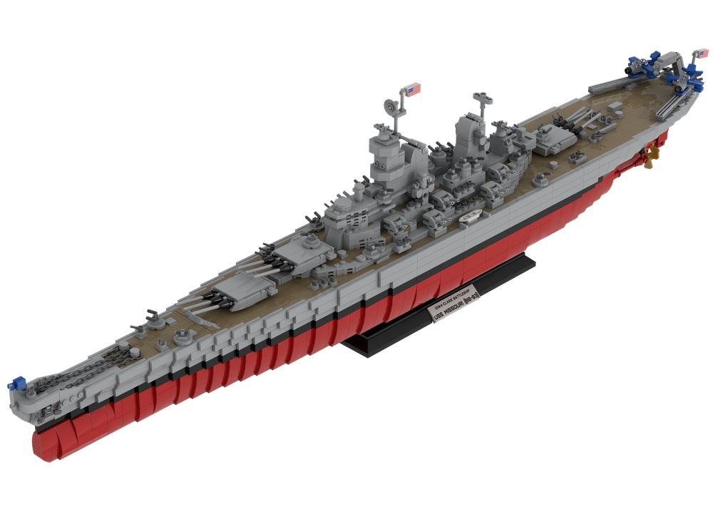 LEGO MOC Iowa-Class Battleship USS Missouri (BB-63) by TOPACES | Rebrickable - Build LEGO