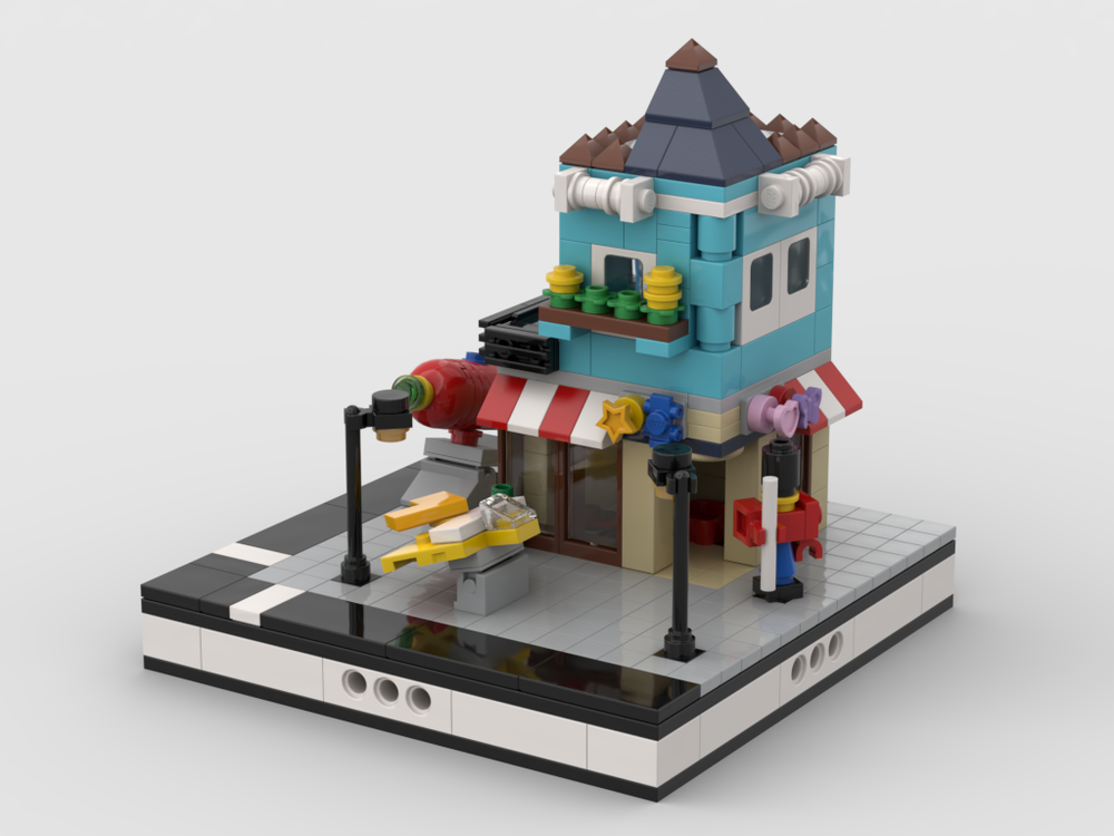 LEGO MOC Toy Shop for a Mini Modular City by gabizon | Rebrickable ...