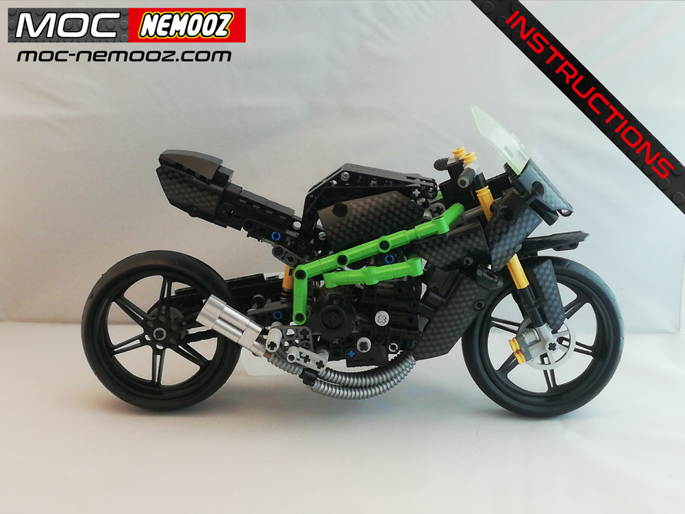 LEGO MOC KAWASAKI H2R by MOC NEMOOZ | Rebrickable - Build with LEGO