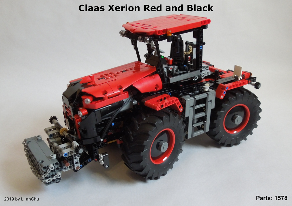 Lingvistik Busk undtagelse LEGO MOC Claas Xerion Red and Black by l1anchu | Rebrickable - Build with  LEGO