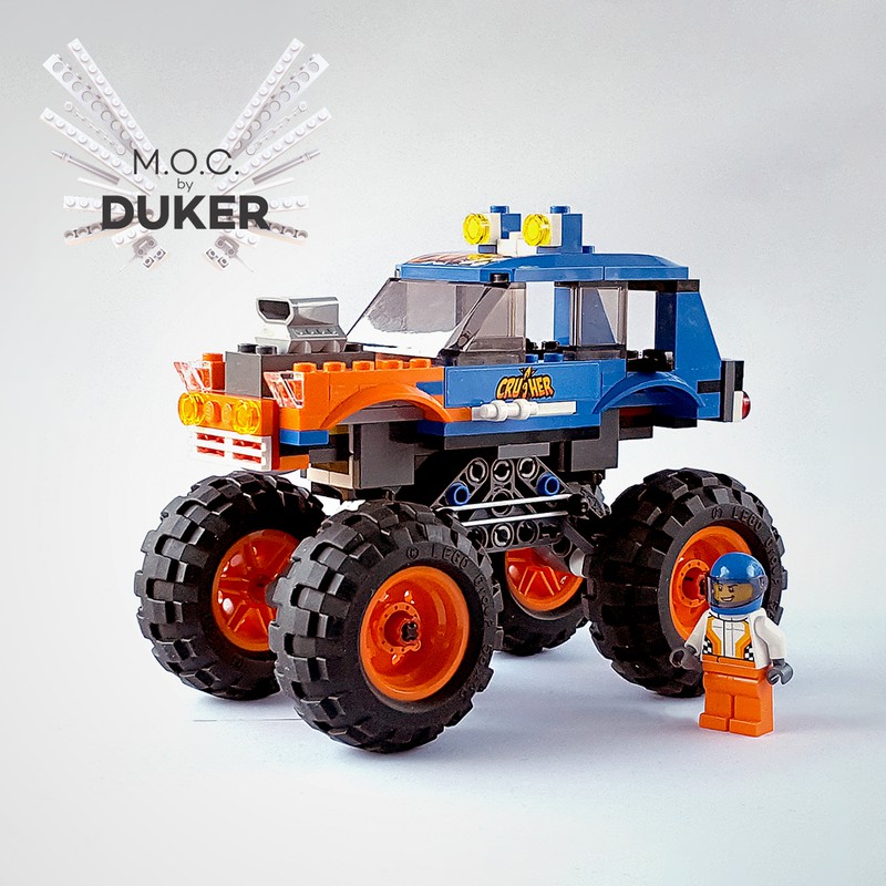 MOC HOTROD Monster Truck Duker | Build with LEGO