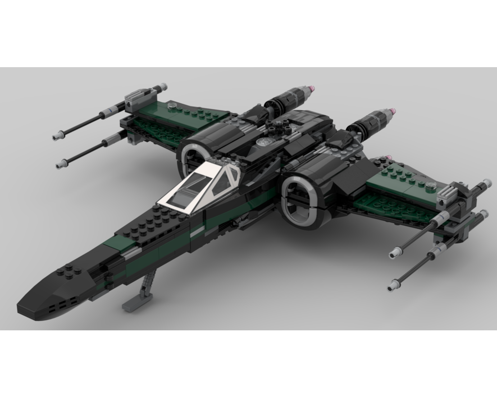 Lego Moc X Wing Green By Brickboyz Custom Designs Rebrickable Build With Lego