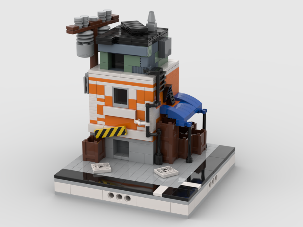 LEGO MOC Neglected house for Mini Modular City by gabizon | Rebrickable ...