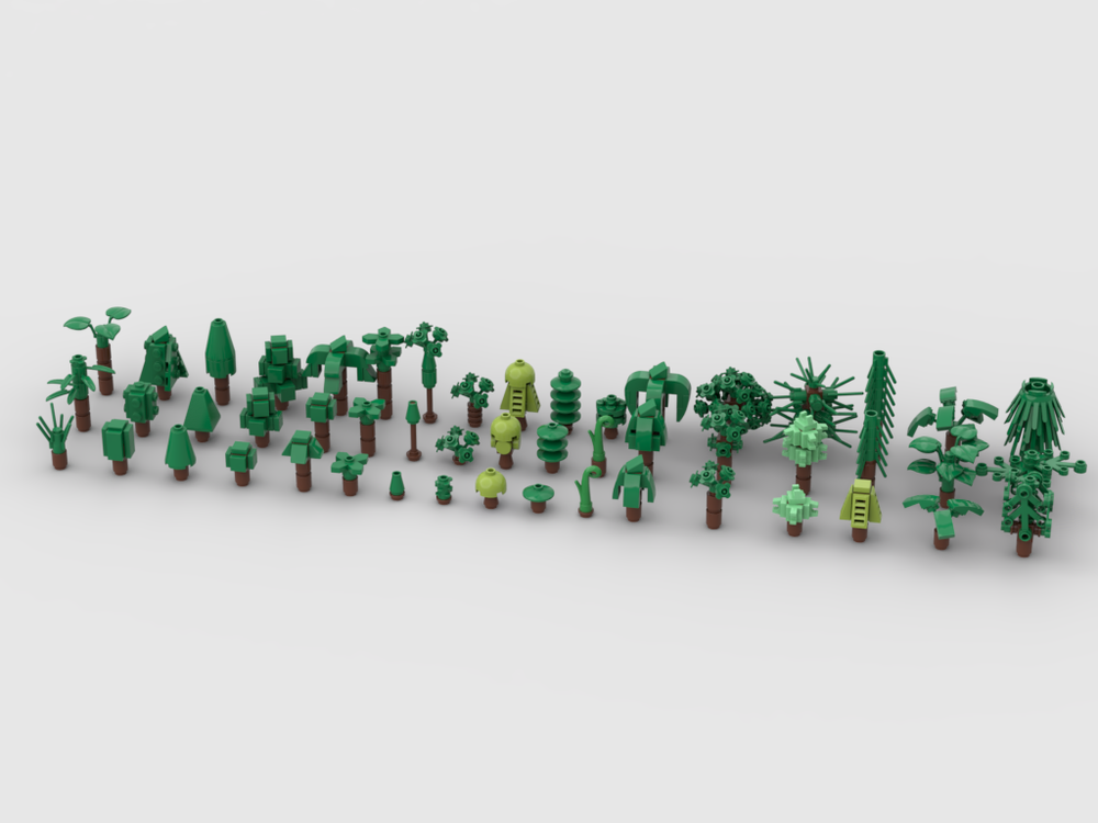 LEGO MOC 51 design for a mini scale tree by gabizon | Rebrickable ...