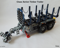 Claas Xerion Timber Trailer