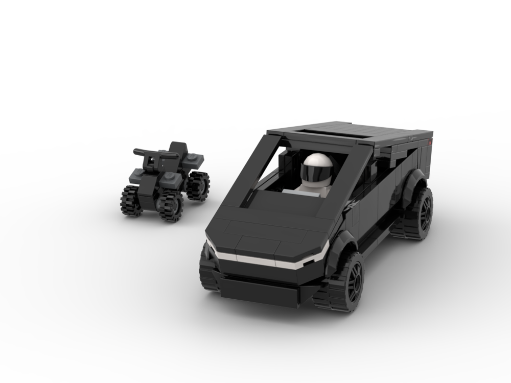 blur praktiserende læge to LEGO MOC Tesla Cybertruck in black by aolaughlin | Rebrickable - Build with  LEGO