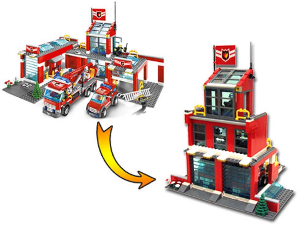 lur Aftensmad Slime LEGO MOC (x) - 7945 Firestation by vchianea | Rebrickable - Build with LEGO