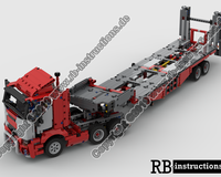 42098 C-Model -> complete 3 Axle Tractor Unit with Low loader semitrailer