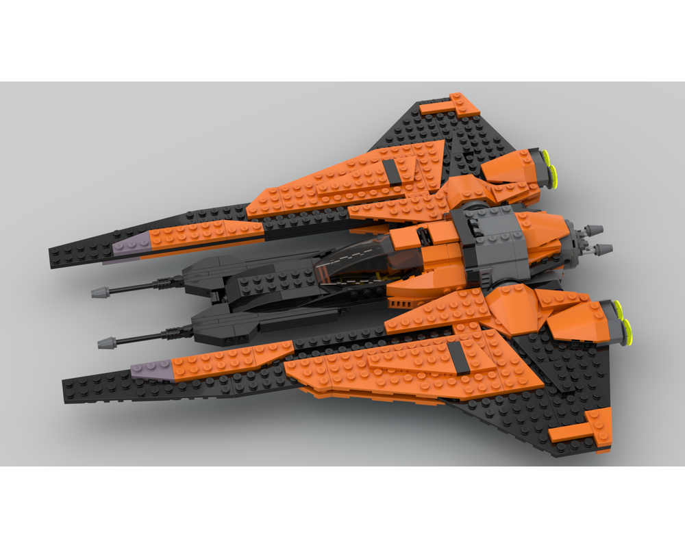 Lego Moc Mandalorian Fighter Gixeph By Brickboyz Custom Designs Rebrickable Build With Lego