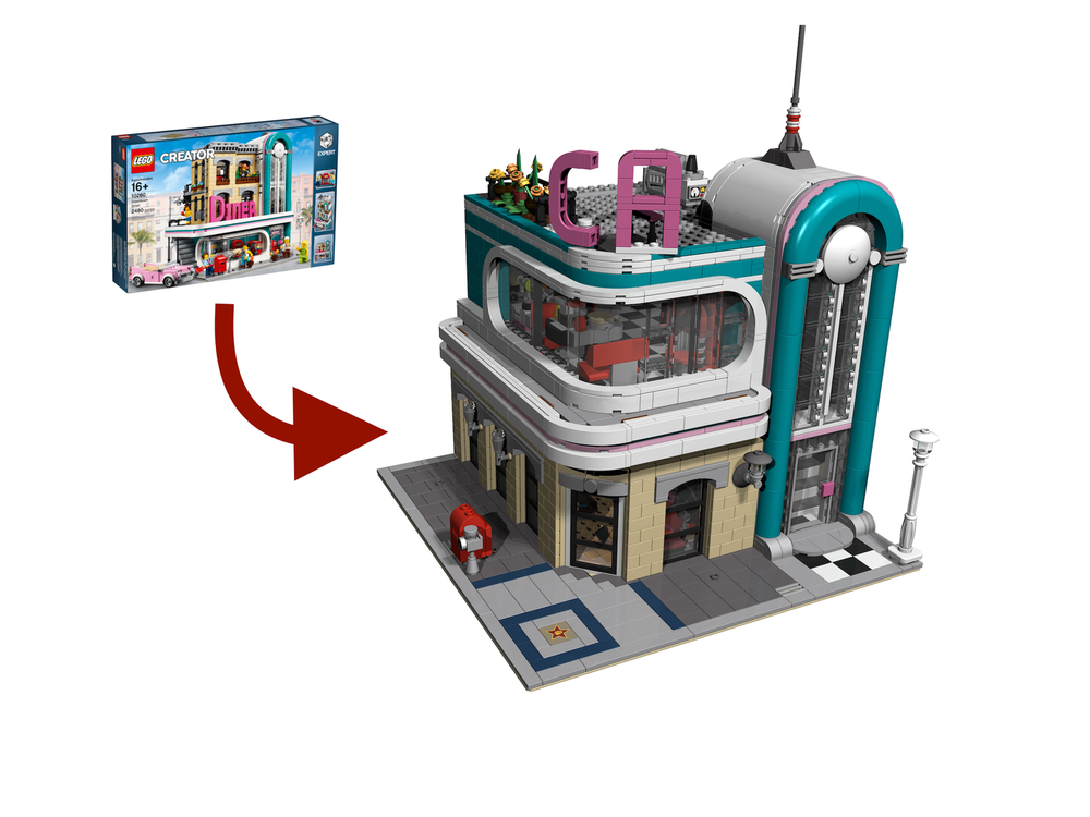 LEGO MOC Diner California dagupa | Rebrickable - Build with