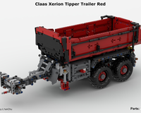 Claas Xerion Tipper Trailer Red