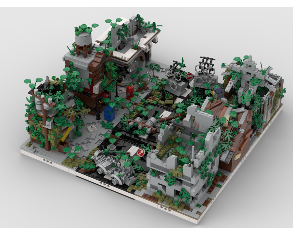 LEGO MOC Ruined City | build from 9 different mocs by gabizon | Rebrickable - Build with LEGO