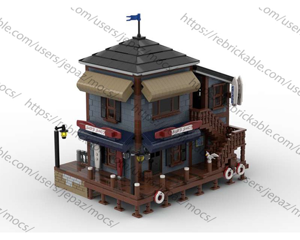 lego fishing shop