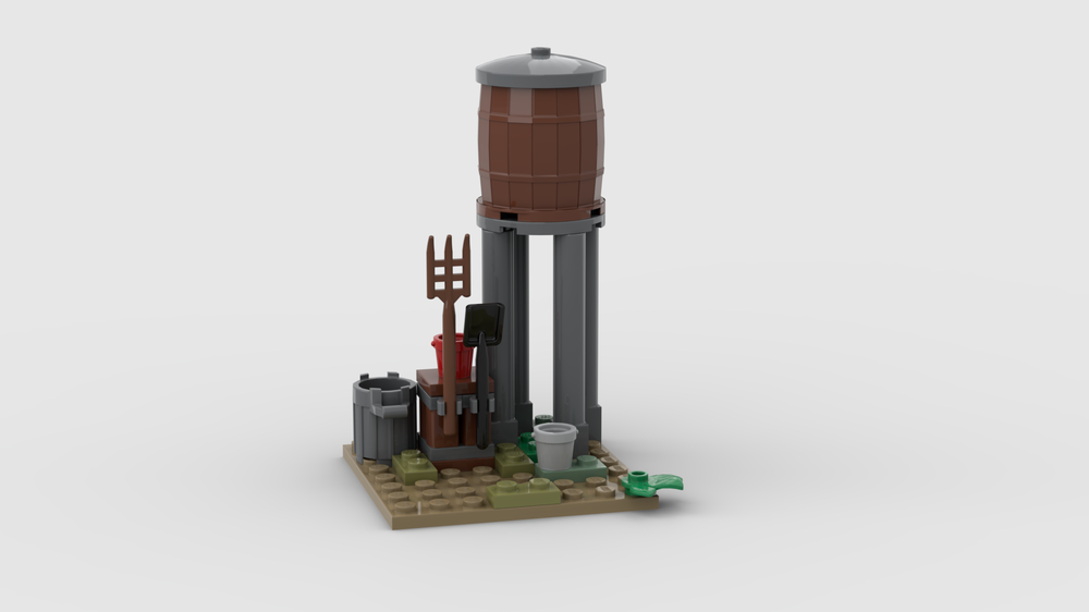 LEGO MOC Smallville Water Tower by accordingtoallknown1 Rebrickable Build with LEGO